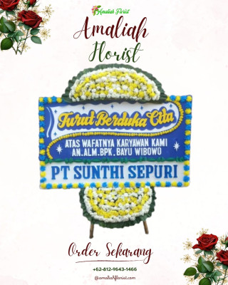 Papan Bunga Duka di Kameloh Baru