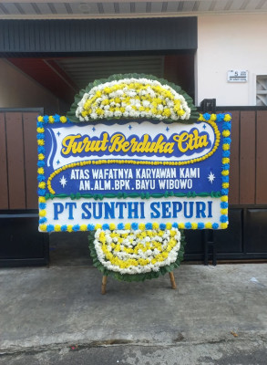 Papan Bunga Duka di Kameloh Baru